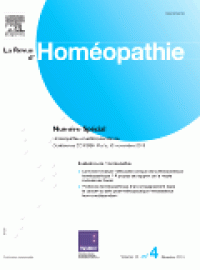 cover Revue Homeopathie